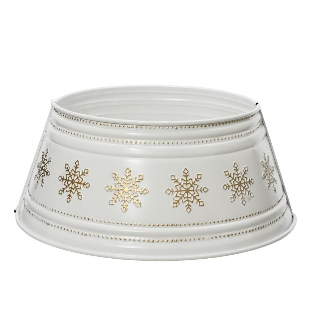 BASE ALBERO METALLO H.27CM. BIANCO